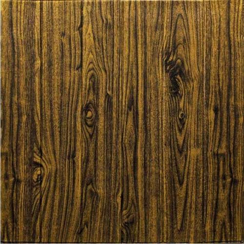 Панель самоклеющаяся 3D под темный дуб 700x700x7 мм