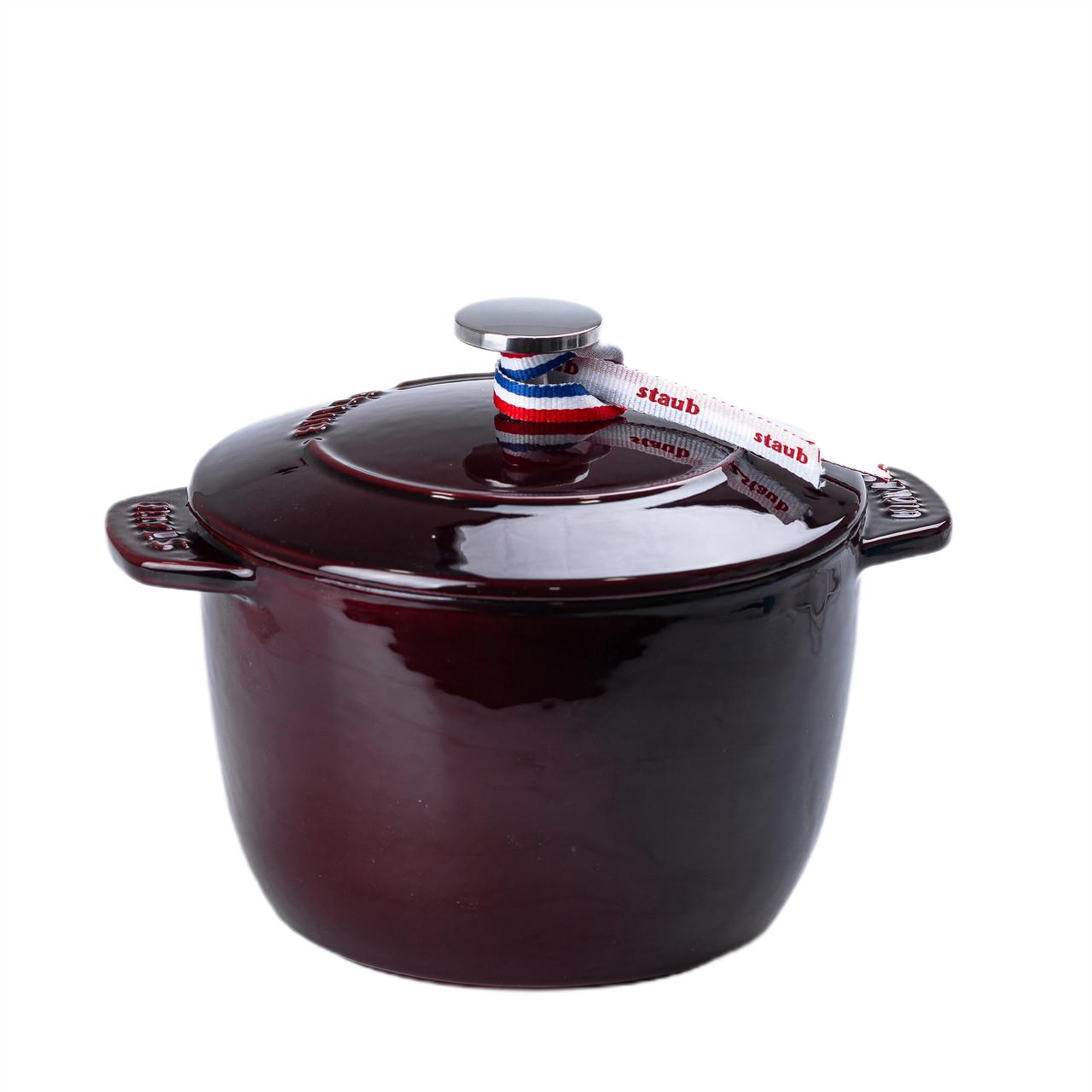 Кокотница чугунная Staub с эмалированным покрытием Темно-красный (HPFLG5RED)