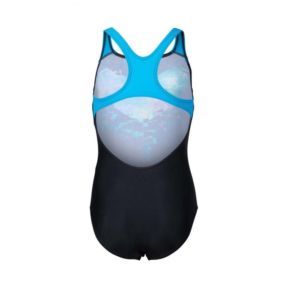 Купальник закритий для дівчаток Arena MULTI PIXELS SWIMSUIT SWIM PRO 152 см Чорний/Синій/Блакитний (006679-580 152) - фото 2