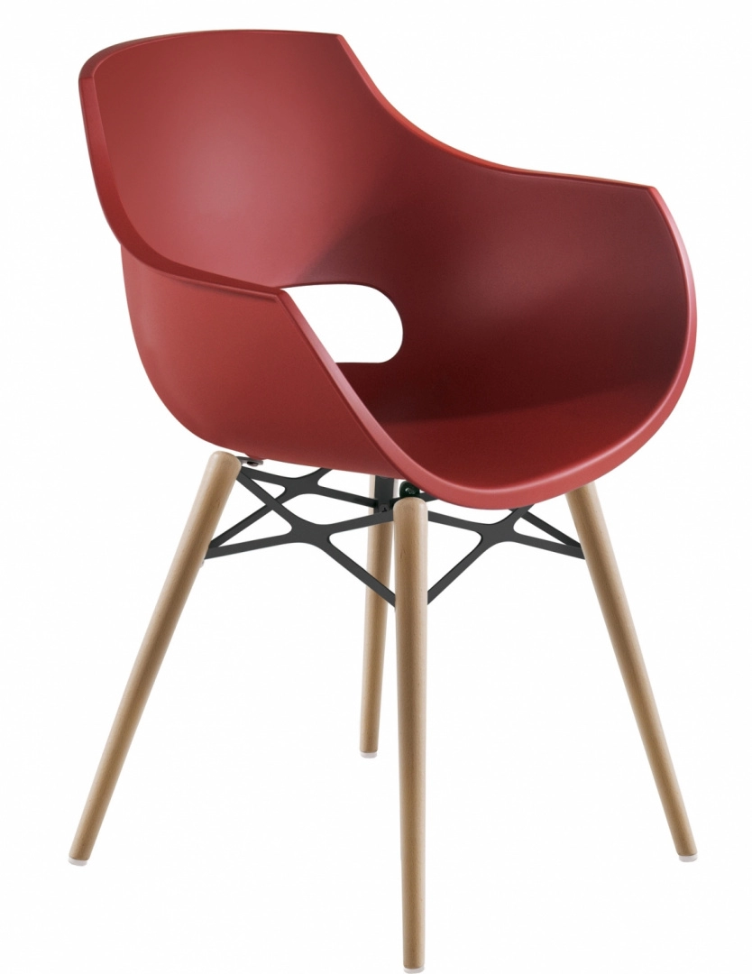 Кресло Litolan Papatya Opal Wox Бук Матово-красный кирпич (DR001859)