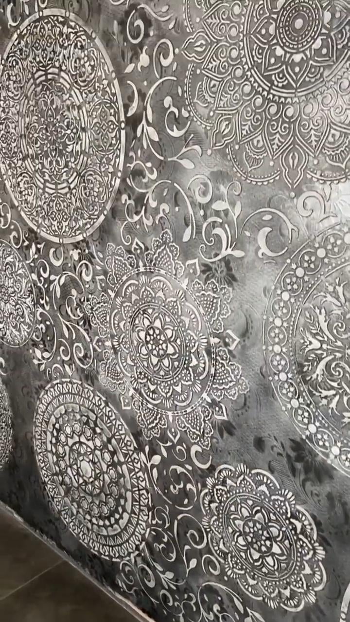 Набор трафаретов DFA для декора стен Круглые узоры под краску и штукатурку 0,3-1 мм 3 шт. (N00217)