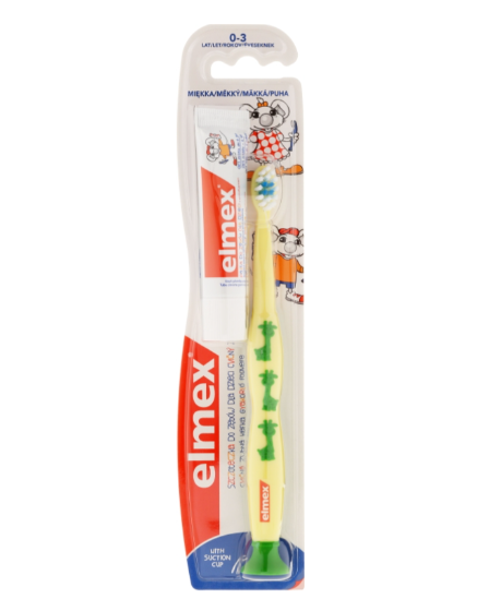 Зубна щітка дитяча Elmex 0-3 років (09318)