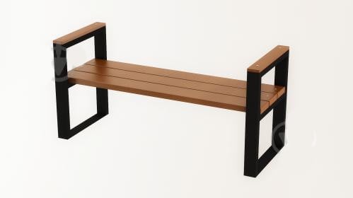 Скамейка Loft Европа Grandmassiv сосна/металл профильная труба 2 м (6156d5b03edc877ba8589e38)