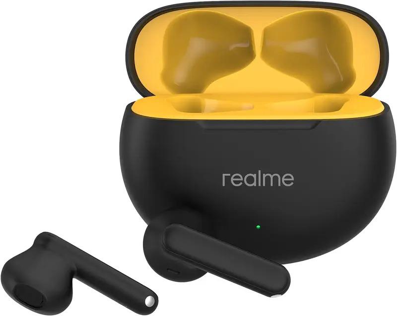 Наушники беспроводные Realme Buds T01 Bluetooth 5.4 AI ENC TWS Black (26077309) - фото 5 Наушники беспроводные Realme Buds T01 Bluetooth 5.4 AI ENC TWS Black (26077309) - фото 5