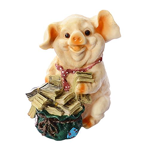 Статуэтка керамическая Stenson N00852 Свинка 15 см (11401602)