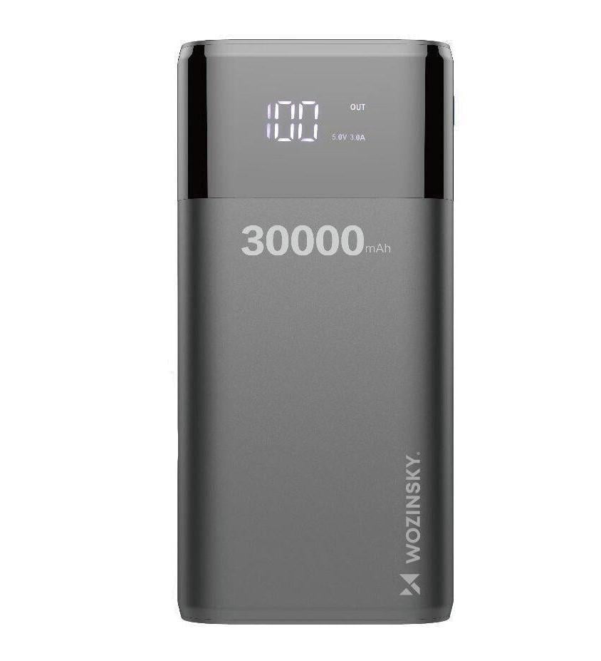 Повебанк Wozinsky 30000mAh 4xUSB LCD 3A Черный