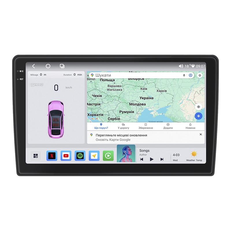 Автомагнитола штатная Lesko 4G/QLED/CarPlay/360°/GPS/Wi-Fi для Suzuki Ignis II HR 2003-2008 4/64Gb 10" (2321788276)