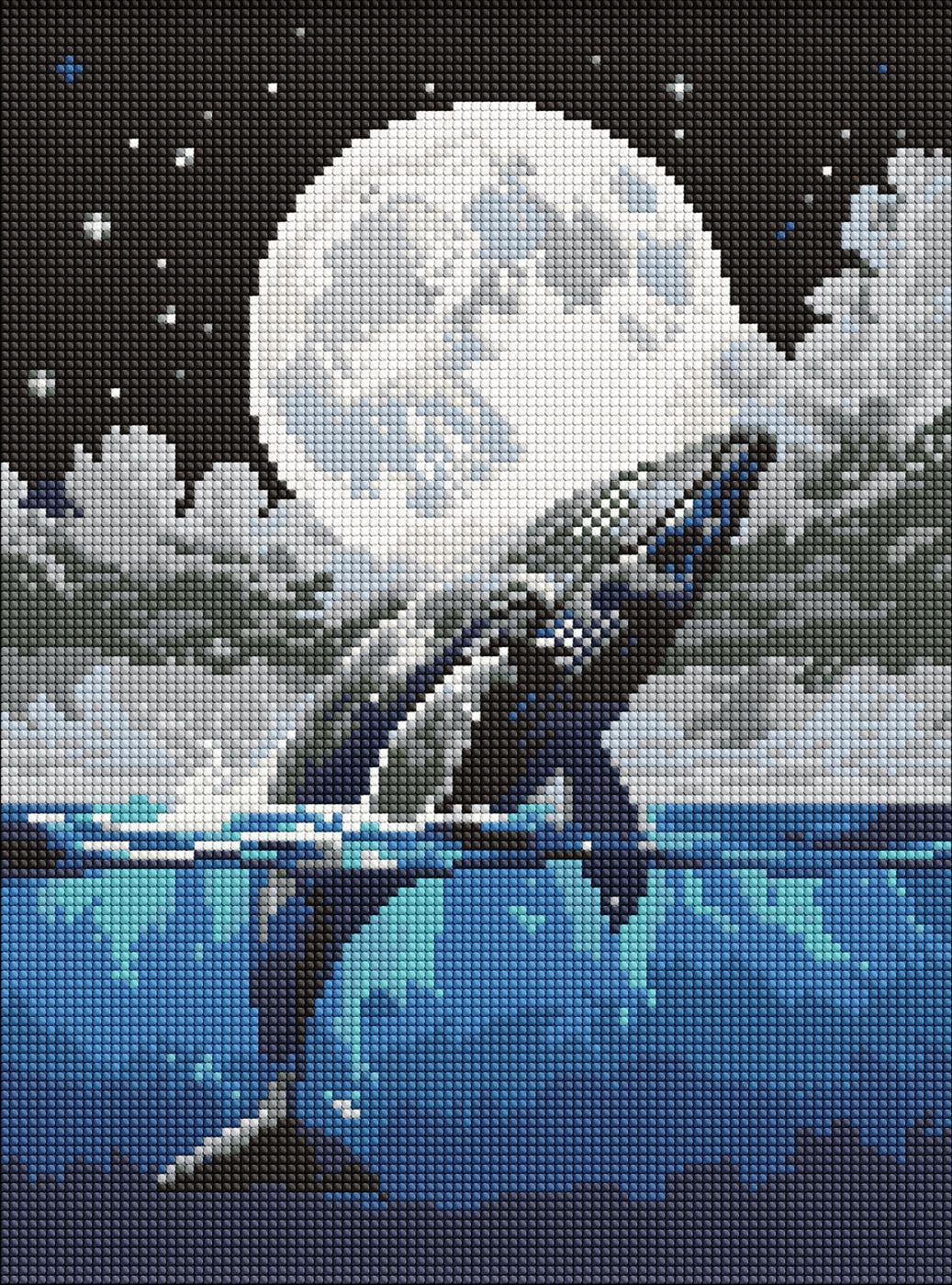 Набір з алмазною мозаїкою Ideyka Стрибок до небес AMO8233 на підрамнику 30x40 см (MTT-201131)