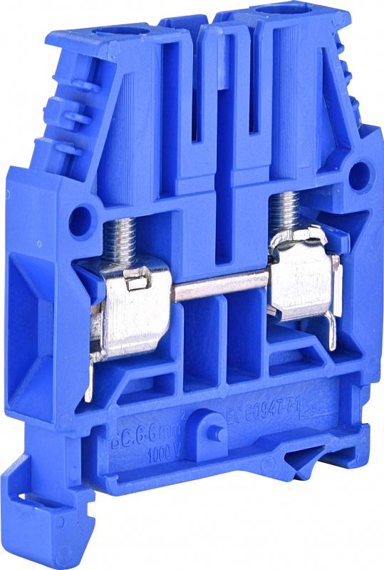 Клемма винтовая наборная ETI ESC-CBC.6B 50А 6 мм2 х 44х8х52 мм Синий (3903046)