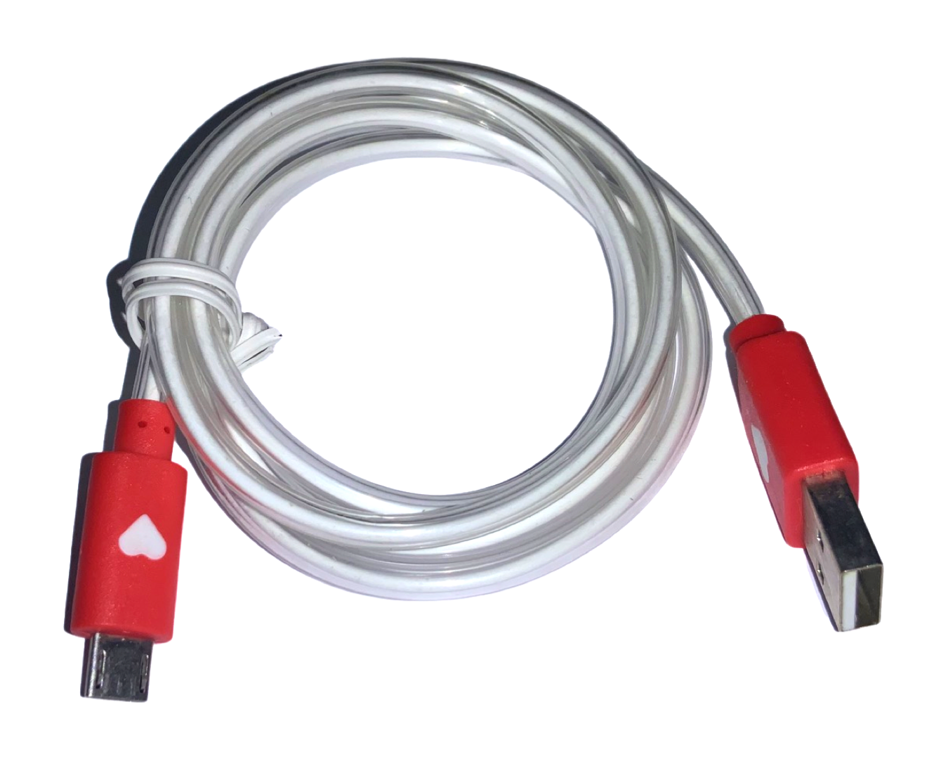 Кабель USB/USB с подсветкой 1 м Красный Кабель USB/USB с подсветкой 1 м Красный