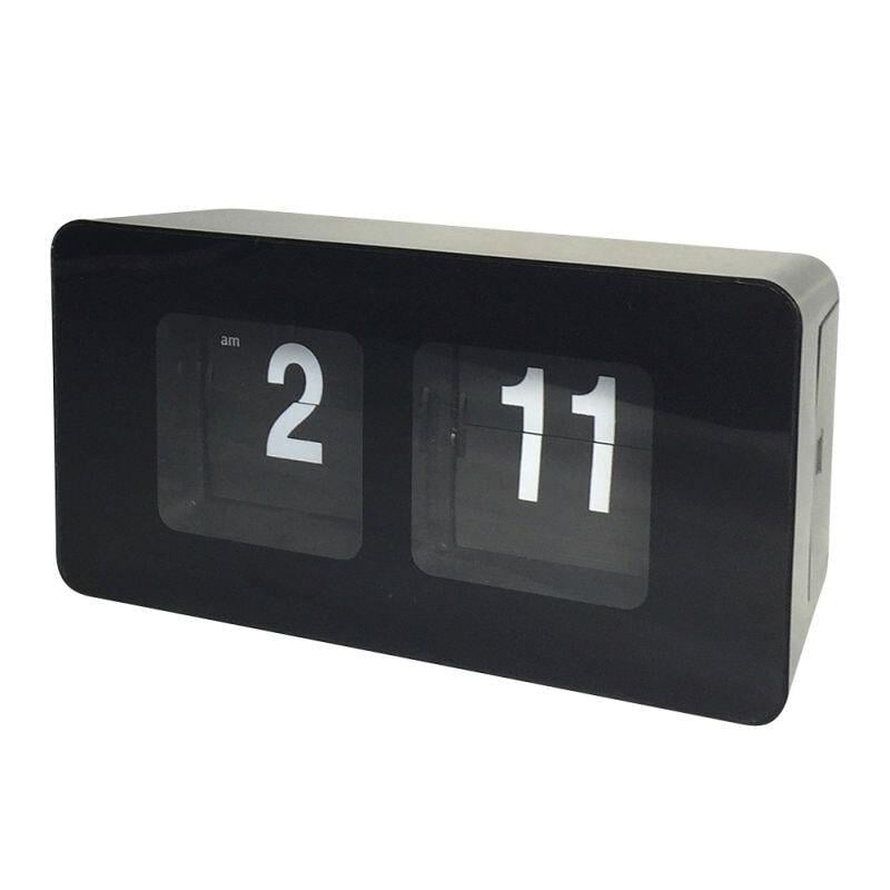 Перекидний годинник Flip Clock Vintage 17,5х7х9 см Чорний - фото 2