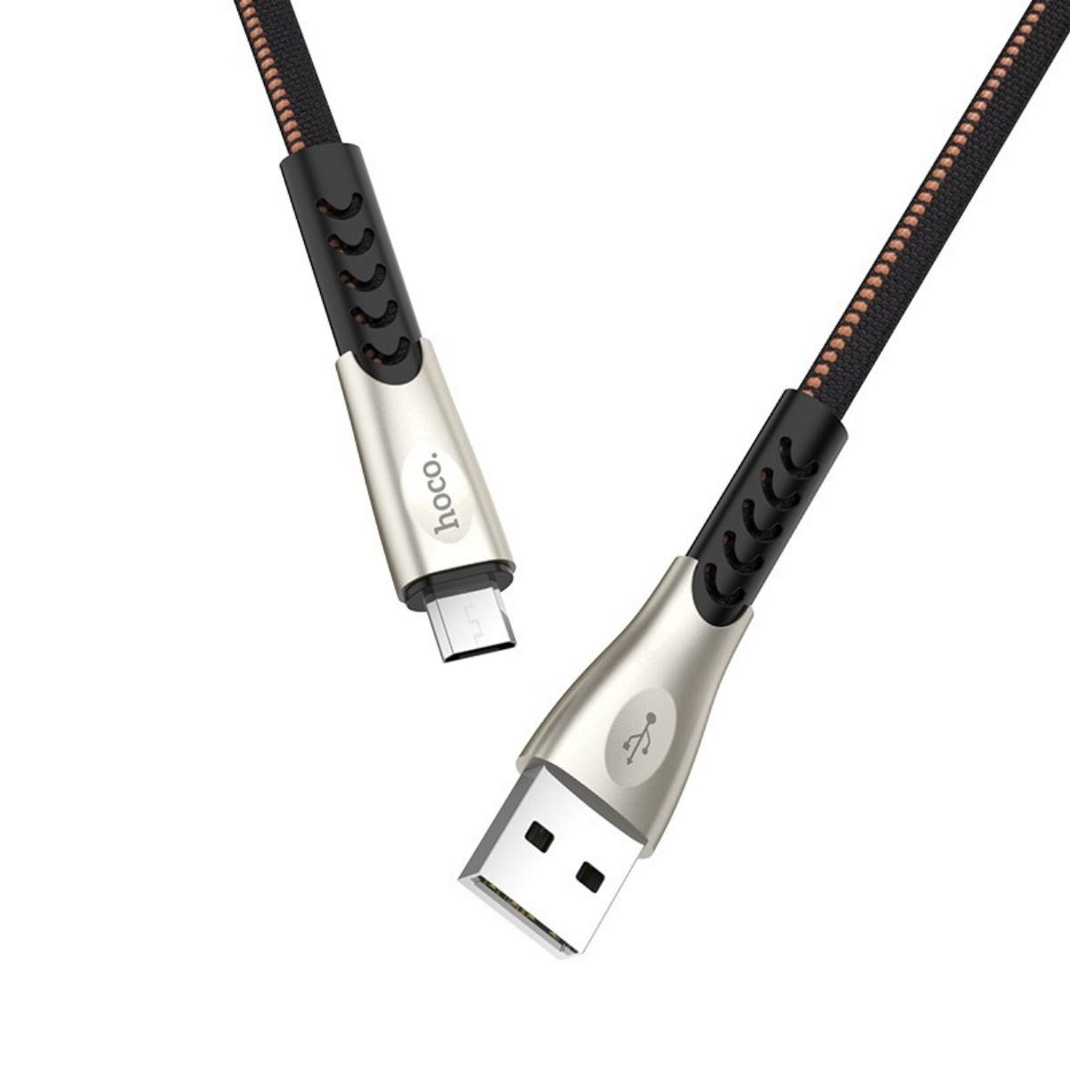 Кабель Hoco U48 Superior speed charging data cable for Micro Black
