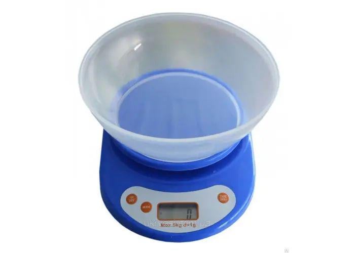 Весы кухонные электронные ACS KE1 до 5 кг с цифровым дисплеем на 2 батарейках АА (opt-17424)