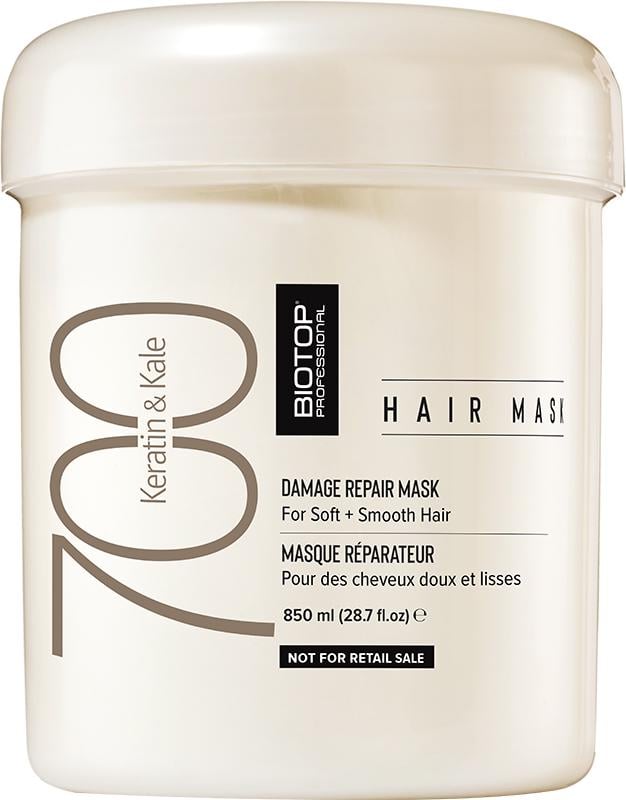 Маска для волос BIOTOP 700 Keratin + Kale с кератином и экстрактом капусты 850 мл (51824)