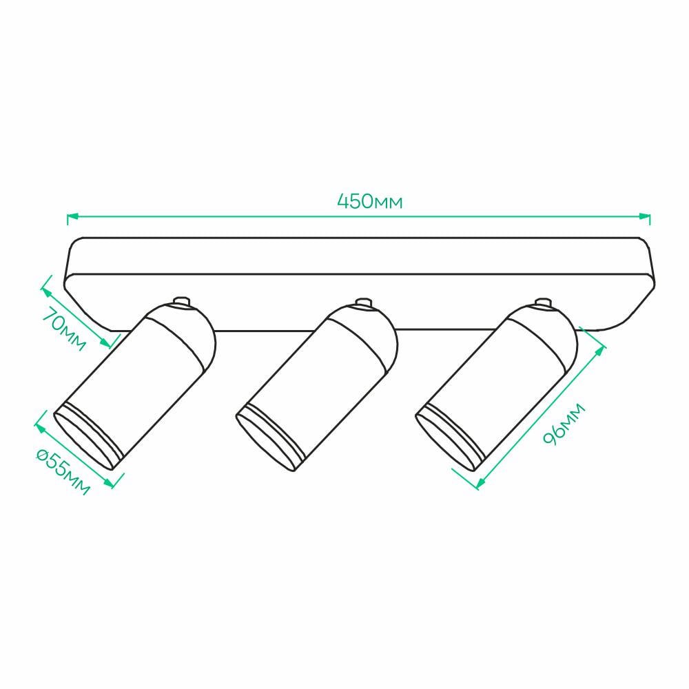Накладний поворотний світильник ARDERO ML316-3 G5.3 Білий - фото 3 Накладний поворотний світильник ARDERO ML316-3 G5.3 Білий - фото 3