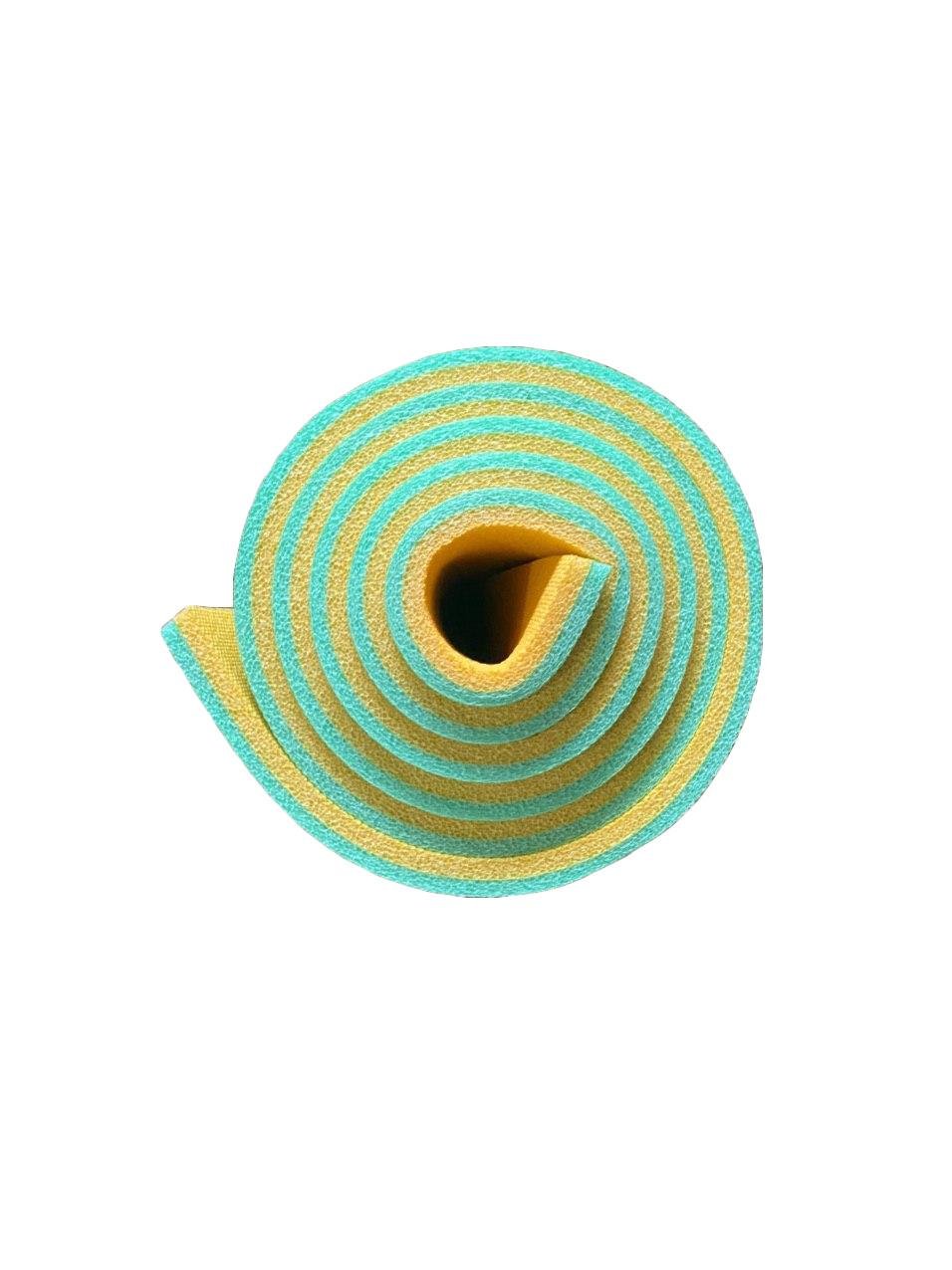 Каремат двухслойный Termoizol двухцветный толщина 10 мм 60х180 см Желто-зеленый