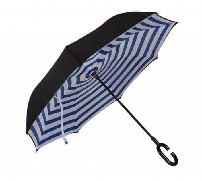 Зонт обратного сложения Up-brella MS 1207 Полоски (3014523СER)