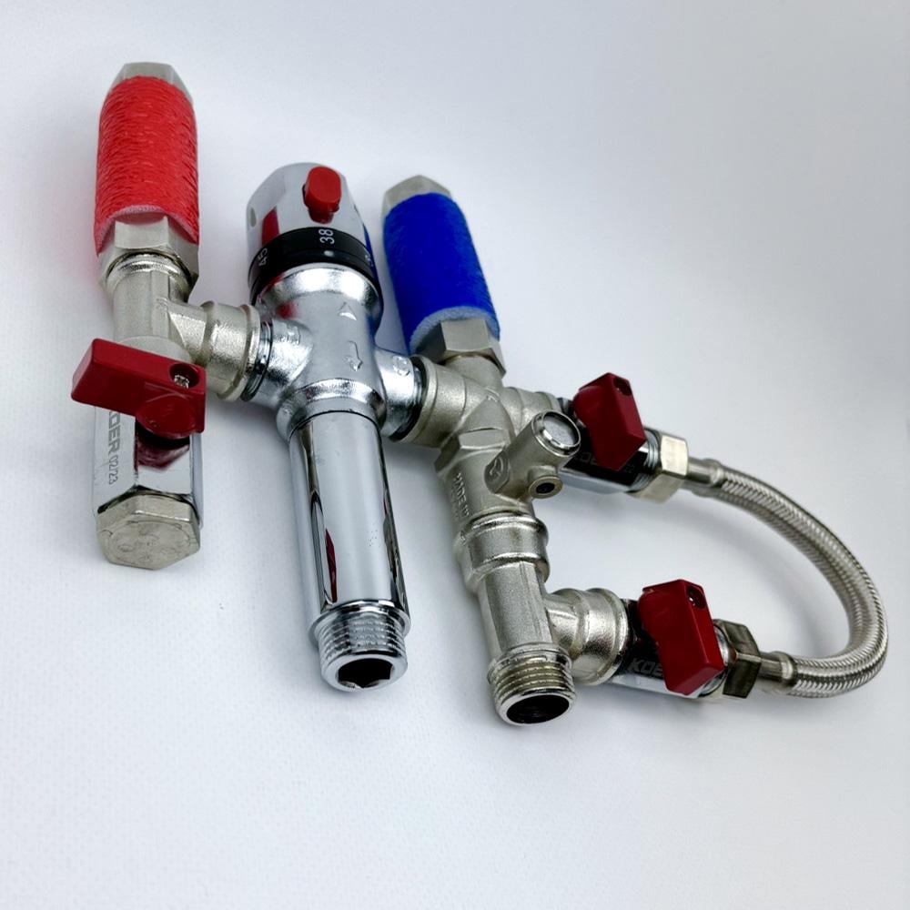 Смеситель-термостат бойлера Mixer Bypass Boiler Serie sс с байпасом 15.1 1/2" - фото 3