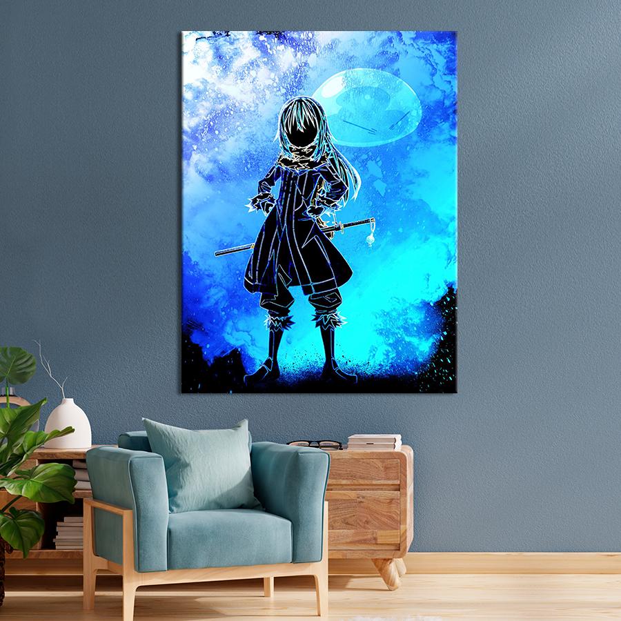 Настенний декор Герой аниме О моём перерождении в слизь 107x80 см (YA-120)