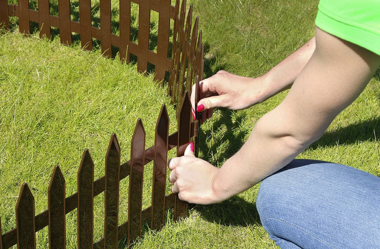 Забор садовый Prosperplast Garden Classic 3,2 м Коричневый (IPLSU-R222) - фото 6