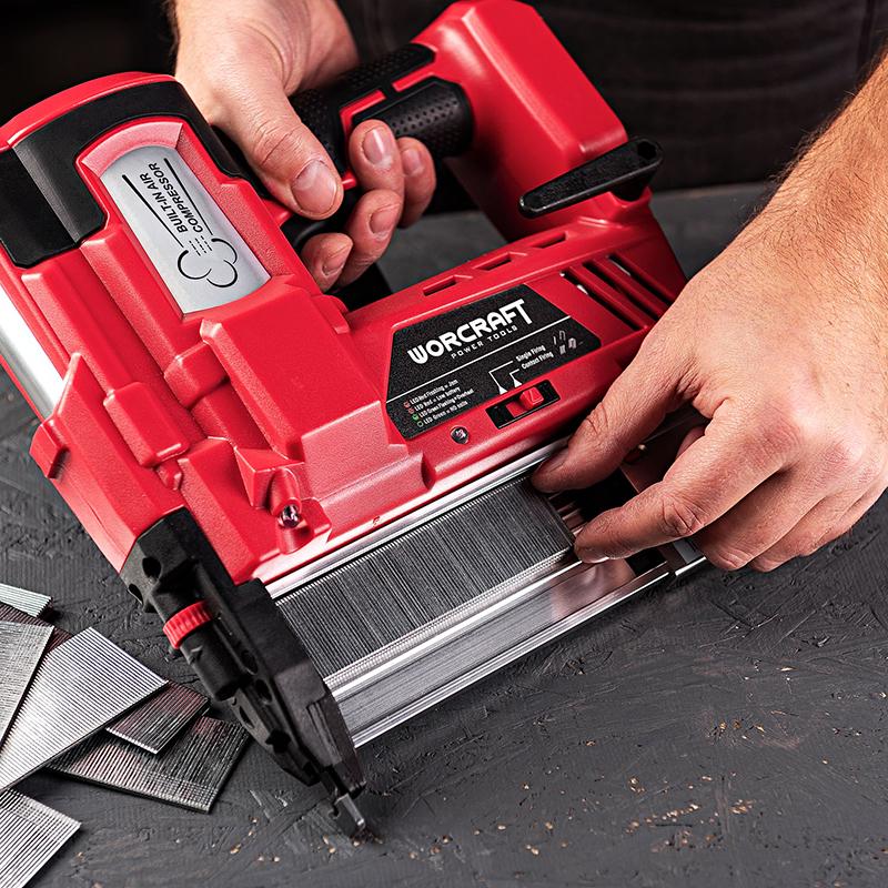 Гвоздезабиватель комбинированный аккумуляторный Worcraft CNS-S20LiH без аккумулятора и зарядного - фото 13 Гвоздезабиватель комбинированный аккумуляторный Worcraft CNS-S20LiH без аккумулятора и зарядного - фото 13