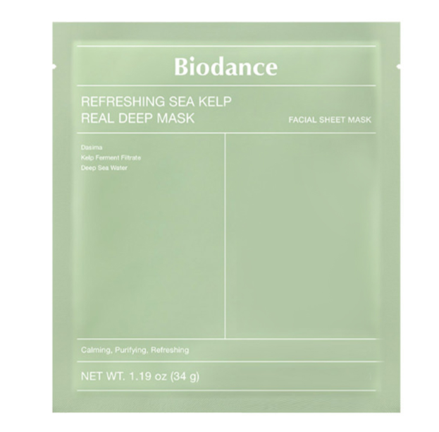 Маска гидрогелевая освежающая Biodance Refreshing Sea Kelp Real Deep с морскими водорослями 1 шт. (2831917382)