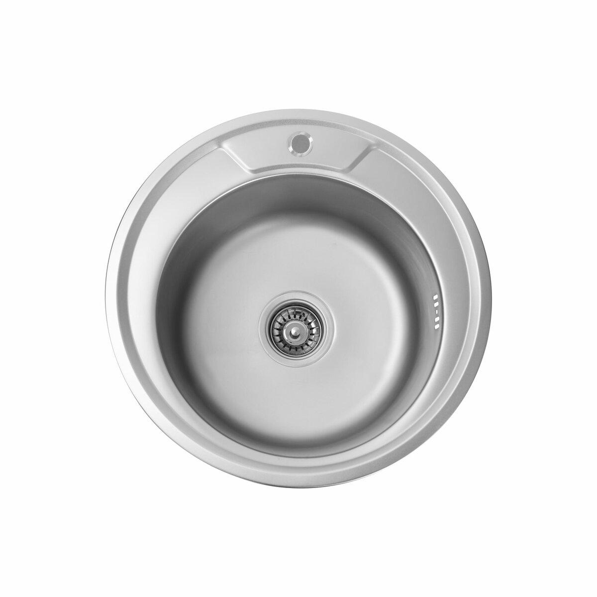 Мийка для кухні Platinum 490 з нержавіючої сталі Сатин (PLTM-SP000007850)
