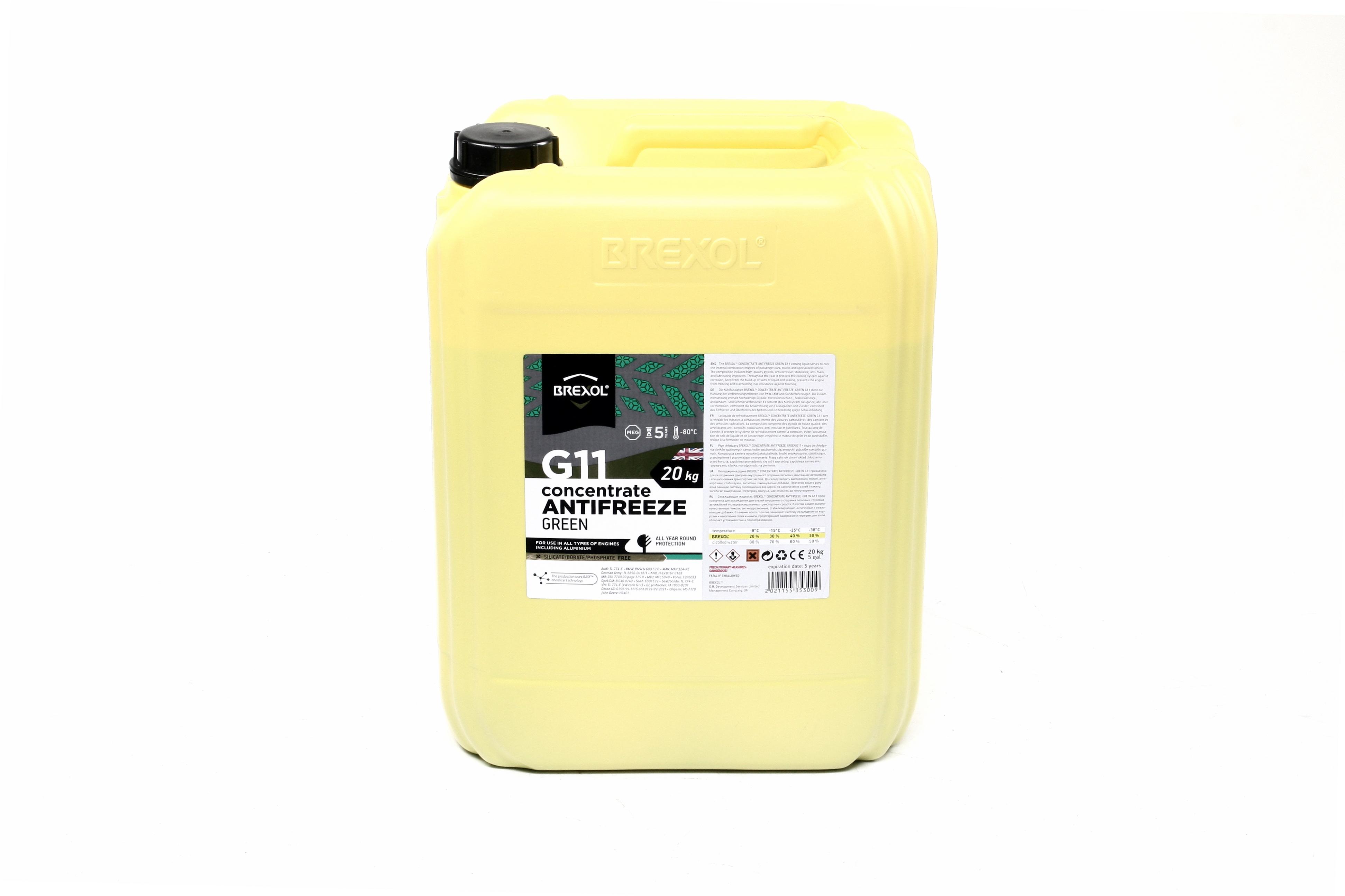 Антифриз Brexol Concentrate G11-80C 20 кг Green (antf-031)