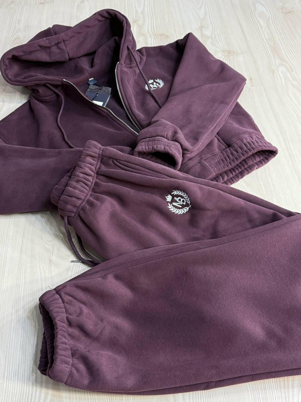 Костюм женский Joy One 80990 утепленный на флисе худи с брюками XL Бордовый (5952) - фото 2 Костюм женский Joy One 80990 утепленный на флисе худи с брюками XL Бордовый (5952) - фото 2