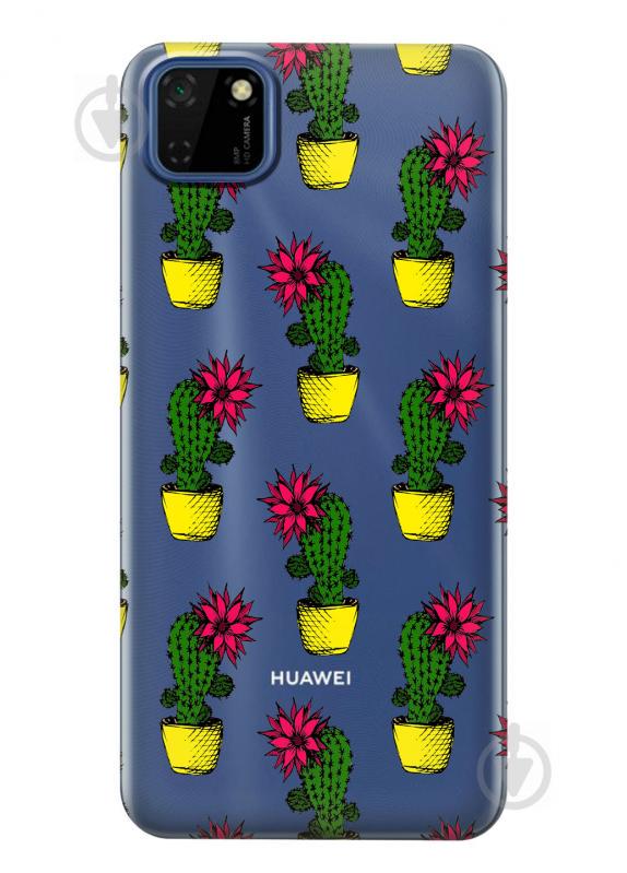 Прозрачный силиконовый чехол iSwag для Huawei Y5p с рисунком - Кактусы (KS2403) Прозрачный силиконовый чехол iSwag для Huawei Y5p с рисунком - Кактусы (KS2403)