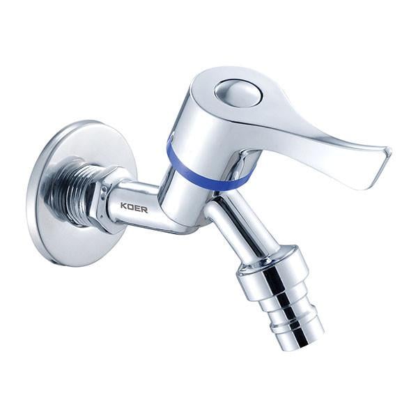 Кран садовый KOER KR.255 KR2727 с вентилем Хром (81018)