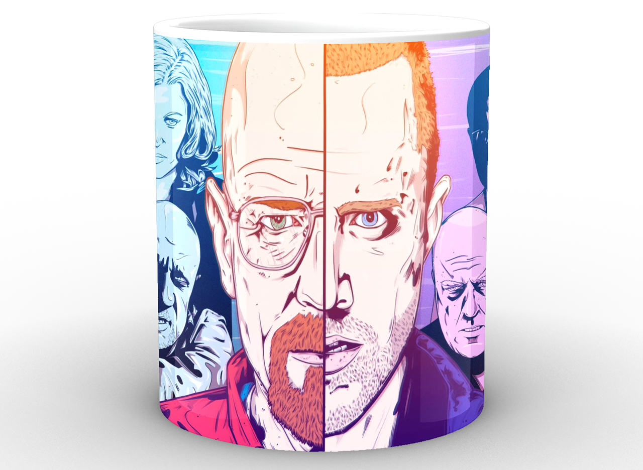 Чашка Geek Land Breaking Bad Во все тяжкие фан арт Белый BB.02.028 - фото 2