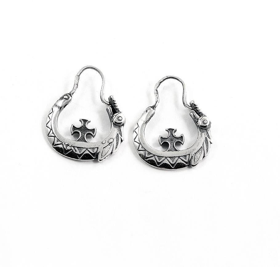 Серьги казацкие Maxi Silver 8199 (88199)