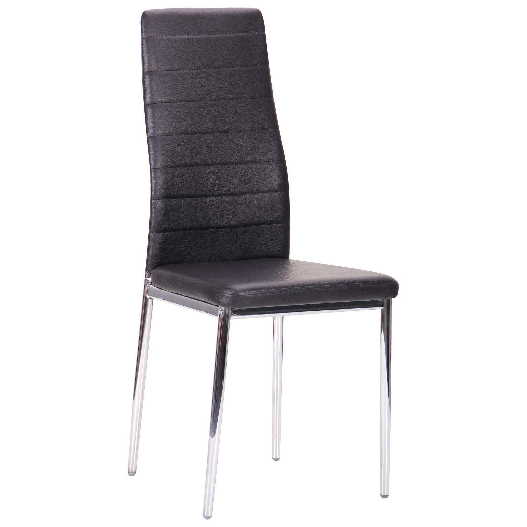 Обідній стілець AMF Сицилія Неаполь N-20 сталь 1020х430х510 мм Хром/Чорний