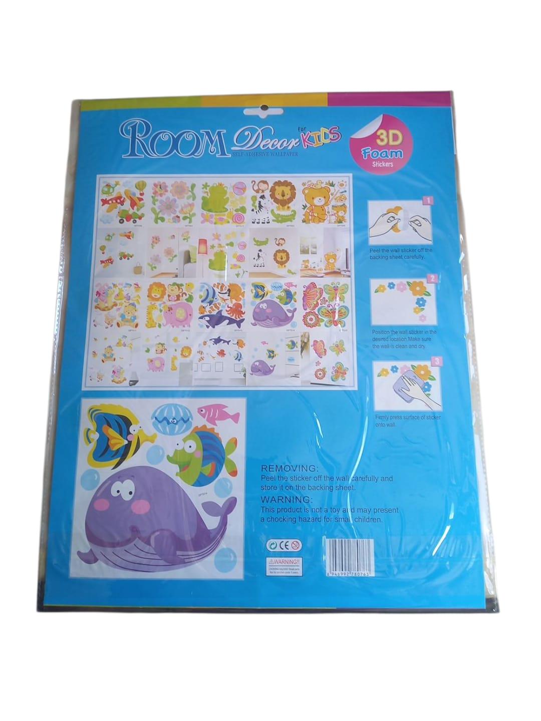 Наклейки на стіну дитячі з тваринами 3D (28282986) - фото 2 Наклейки на стіну дитячі з тваринами 3D (28282986) - фото 2