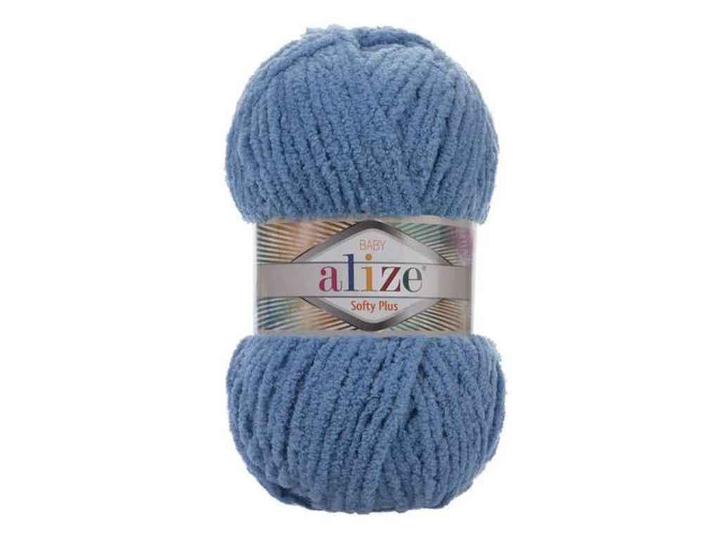 Пряжа Alize Softy Plus 100% микрополиэстер 100 г 120 м 5 шт. цвет 374 Джинс (969546)