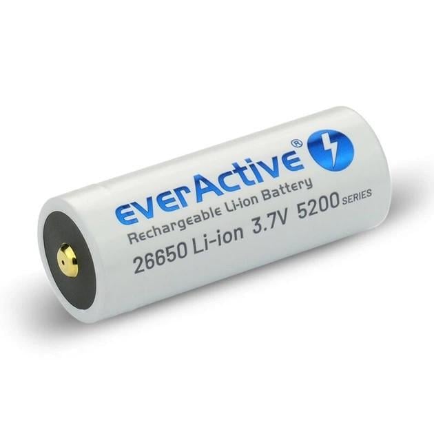 Акумулятор everActive EV26650-52M 26650 A123 Li-Ion microUSB 5200 mAh 8A Case (2843655991)