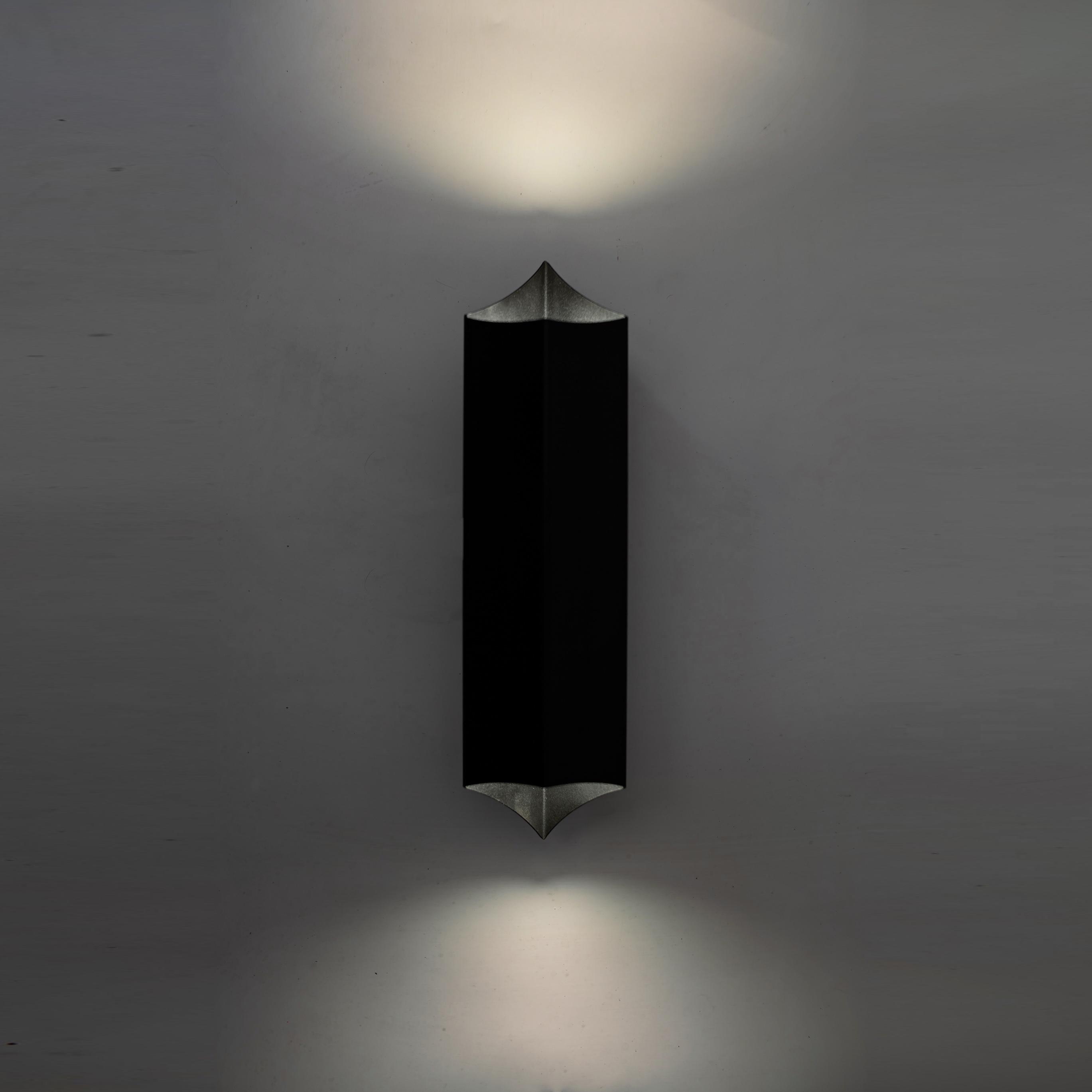 Светильник настенный MSK ELECTRIC Mystery Е27 NL 3180 BK под две лампы (86860)