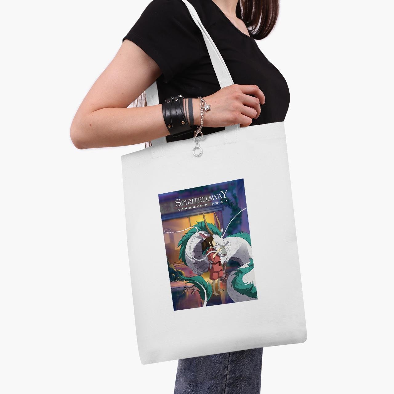Еко сумка шоппер Тихиро Огіно Сен і Хакуо Spirited Away 41x35 см Білий (9227-2829-WT1)