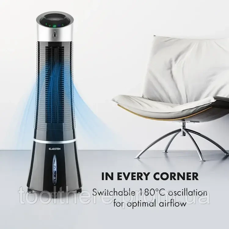 Повітроохолоджувач KLARSTEIN Skyscraper Ice 4в1 (10029328) - фото 3 Повітроохолоджувач KLARSTEIN Skyscraper Ice 4в1 (10029328) - фото 3