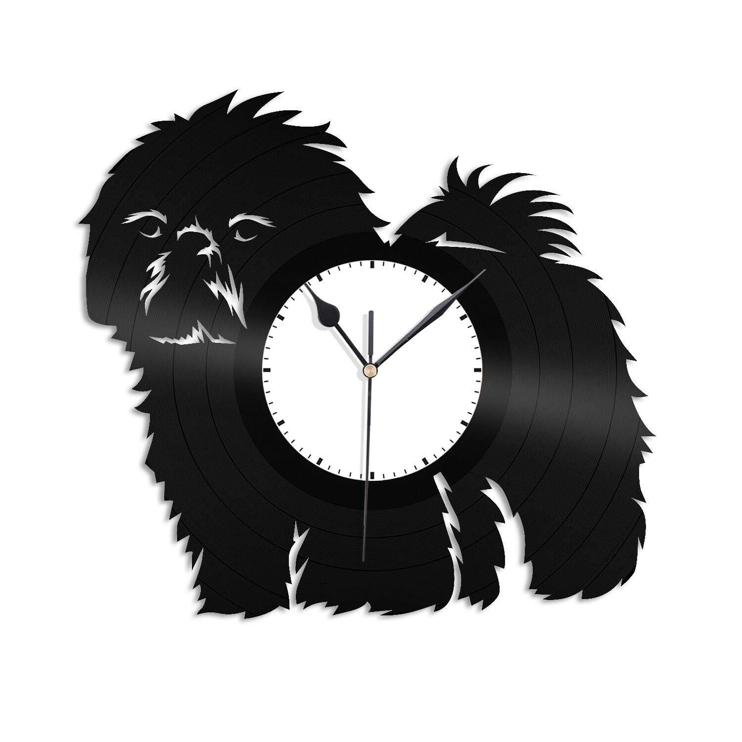 Часы настенные Ши-тцу 1899 из виниловой пластинки