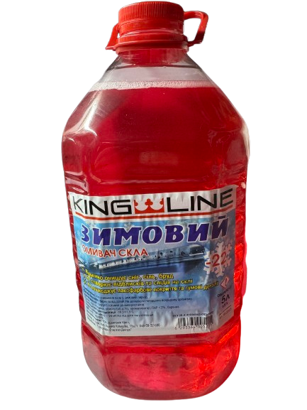 Рідина для склоочисника автомобіля зимовий KING Вишня до -22°C 5 л (30835411) Рідина для склоочисника автомобіля зимовий KING Вишня до -22°C 5 л (30835411)