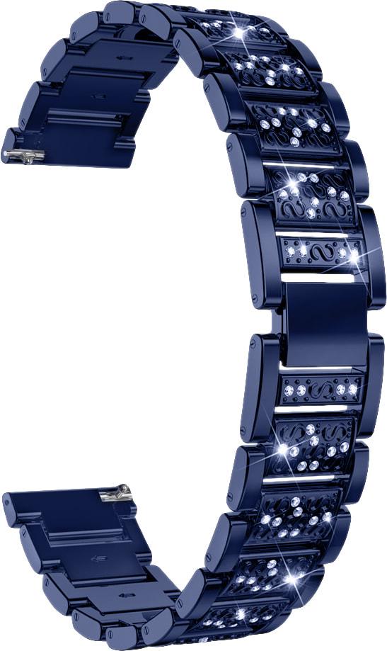 Браслет металлический Glam для Amazfit Bip U Pro Blue (32802-28) - фото 2 Браслет металлический Glam для Amazfit Bip U Pro Blue (32802-28) - фото 2