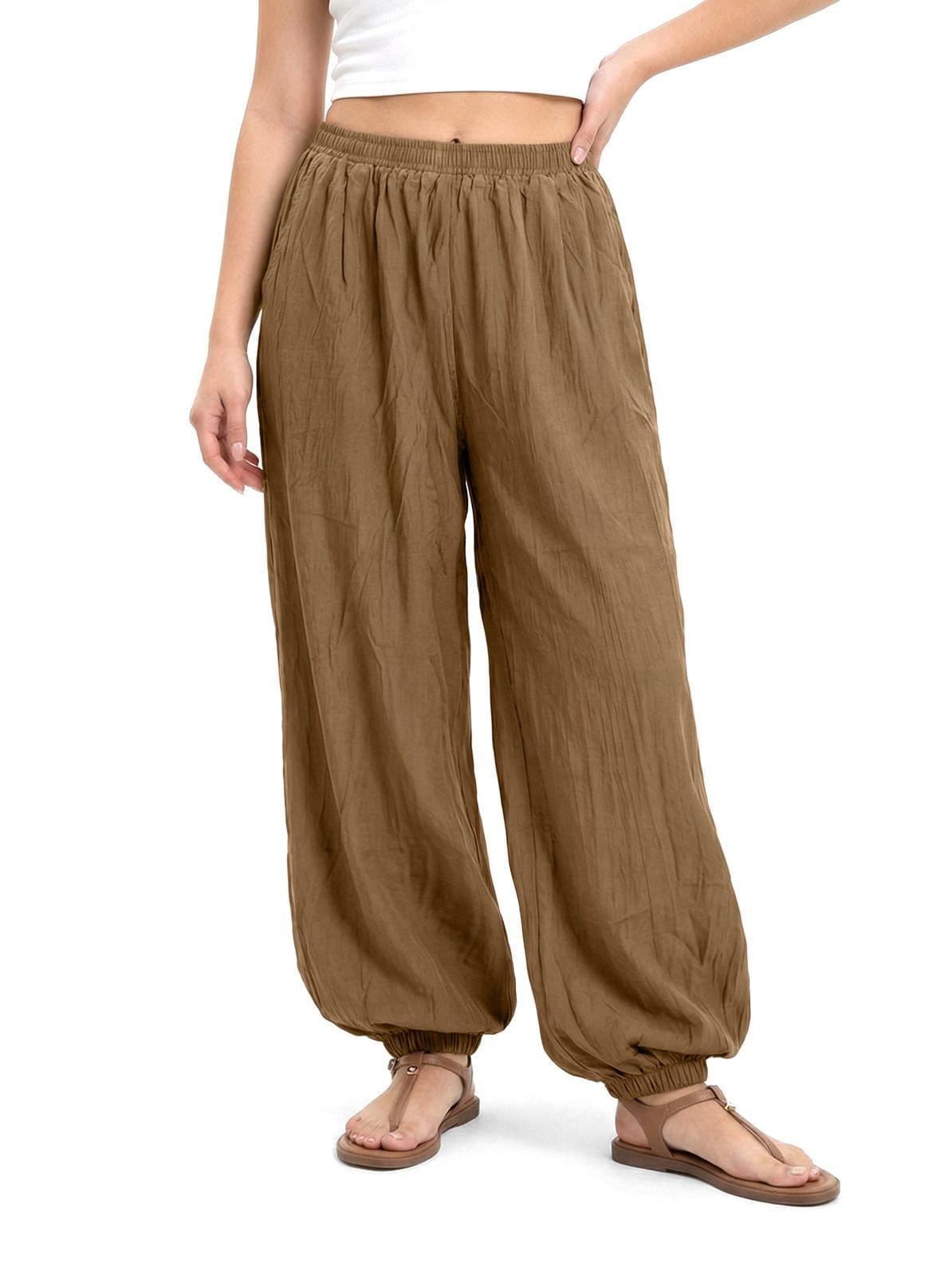Брюки женские baggy EQUILIBRI W491_083_200 S Капучино