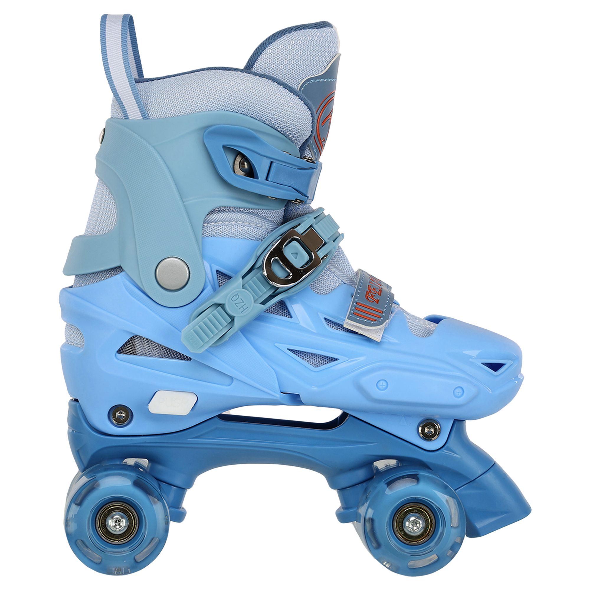 Ролики квады раздвижные FEI BAO 318-2 колеса светящиеся р. 35-38 Синий (318-2_Синий_M_(35-38) - фото 2 Ролики квады раздвижные FEI BAO 318-2 колеса светящиеся р. 35-38 Синий (318-2_Синий_M_(35-38) - фото 2