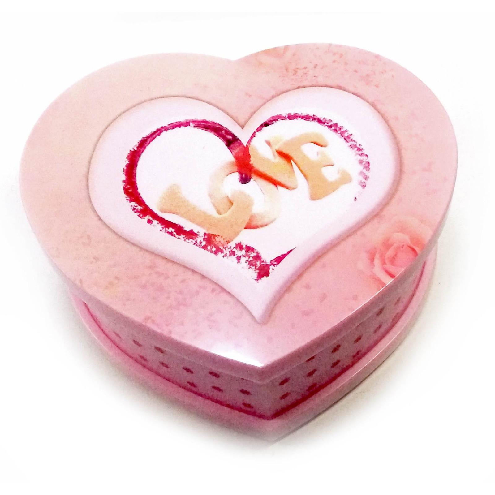 Ящик музыкальный сердечко Love 15х12,5х6,5 см
