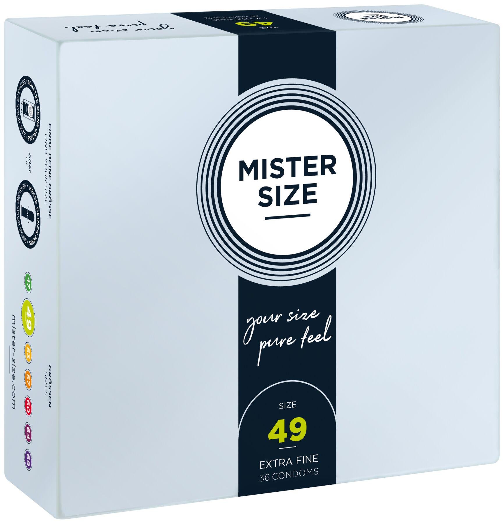 Презервативи Mister Size Pure Feel 0,05 мм р. 49 36 шт. (SO8050)