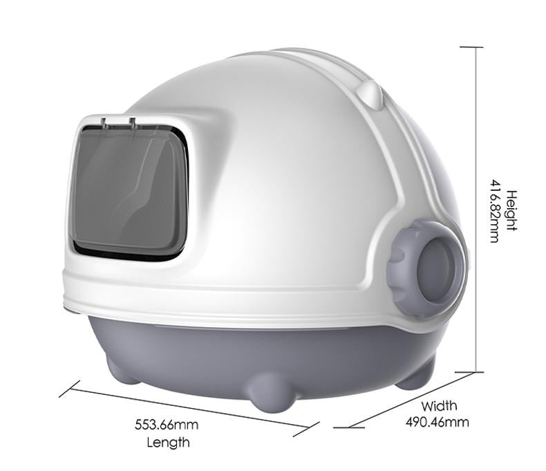 Туалет для котів JCB Astronau закритий 55,4х49х41,7 см (MSP-109) - фото 2