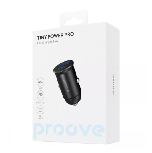 Зарядное устройство автомобильное Proove Tiny Power Pro USB/Type-C 65 W (579535) - фото 2