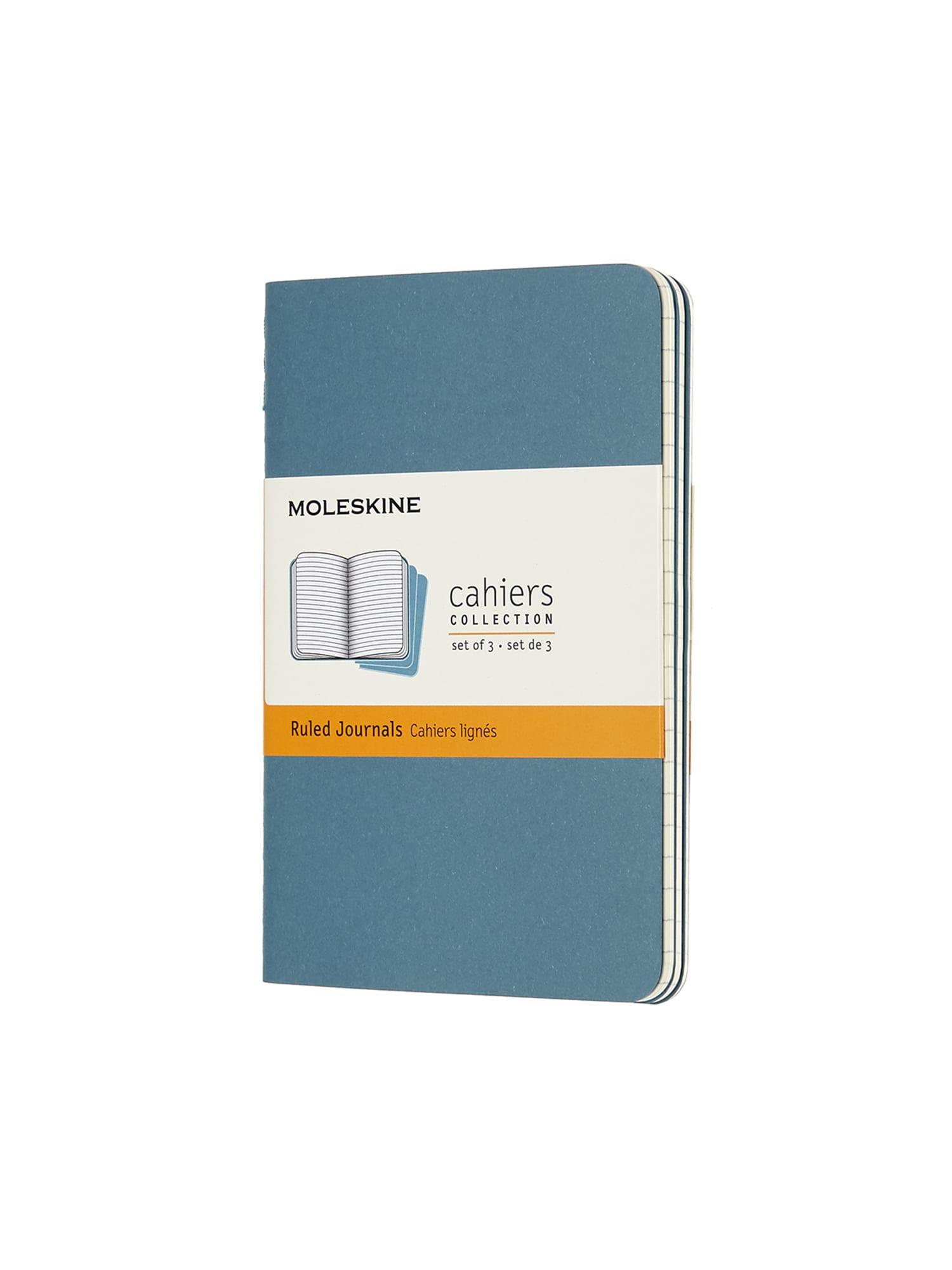 Блокнот Moleskine Cahier карманная линейка Яркий голубой (CH011B44)